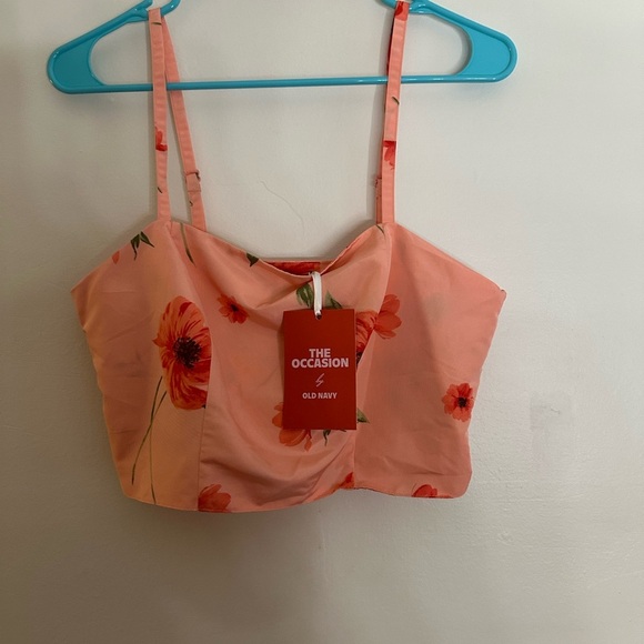 Old Navy Peach Floral Midi Skirt - Picture 5 of 6